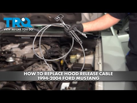 How to Replace Hood Release Handle 1994-2004 Ford Mustang