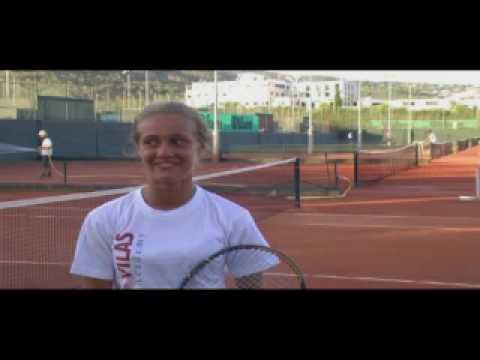 Guillermo Vilas Tennis Academy. Player speaking in Ukranian languagea 2