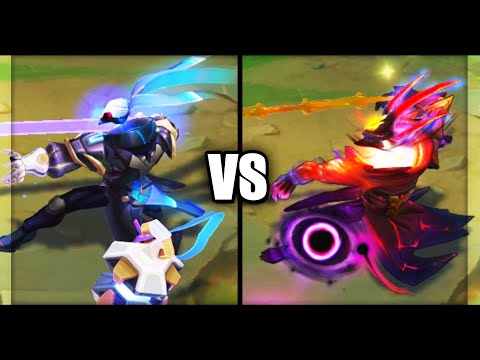 Pulsefire Thresh vs Dark Star Thresh Legendary vs Epic Skins Comparison (League of Legends)