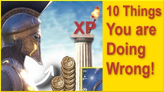 Assassins Creed Odyssey - 10 Things You are Doing Wrong! - How to get more Money,, Material & XP