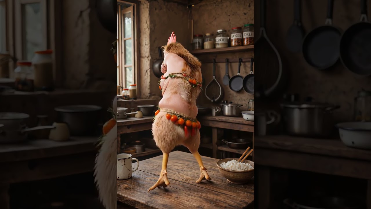 I’m just a dancing chicken #ai #aibaby #babydance #chickendance #shortvideo #chicken