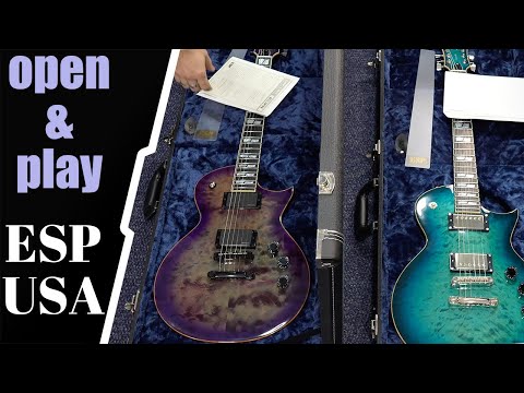 Open & Play - ESP ESA Eclipse EMG vs Seymour Duncan - Unboxing and Sound Test