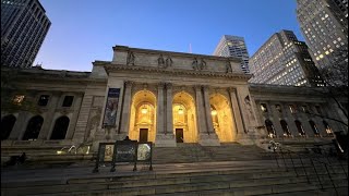 🔴NYC PUBLIC LIBRARY IN MIDTOWN NYC LIVE- BEAUTIFUL LANDMARK LIBRARY WITH NO BOOKS 📚 😂