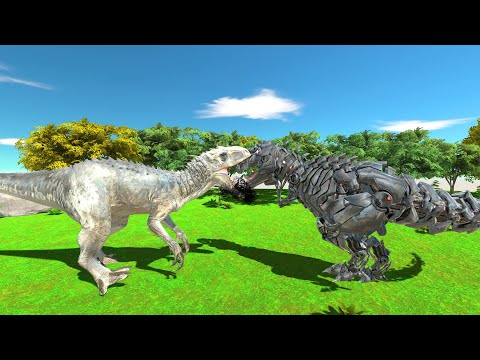 Indominus Rex vs Tek Rex - Animal Revolt Battle Simulator