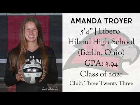 Amanda Troyer | Class of 2021 | Libero | Volleyball Recruiting Video