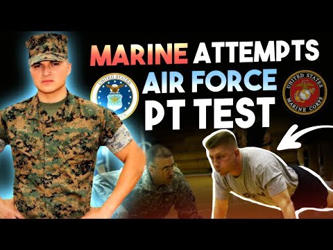 Marine Attempts Air Force PT test