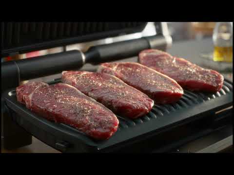 Elektrinis grilis Tefal OptiGrill+ XL juodas (GC722834) video
