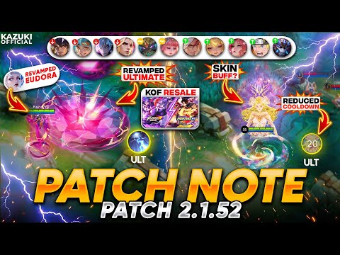 BIG UPDATE: 10 HERO CHANGES | EUDORA & ALUCARD LEGEND REVAMP | KOF EVENT & MANY MORE