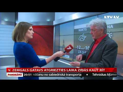V. Zemgals gatavs atgriezties laika ziņās kaut rīt