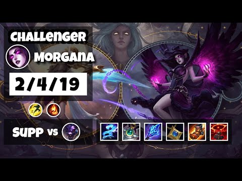 Morgana Support 11.6 Challenger Gameplay Replay - S11 (2/4/19) - BR