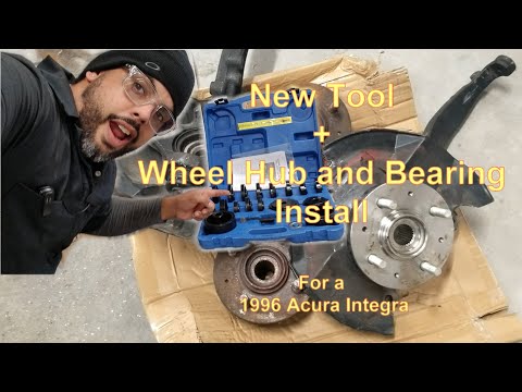 Wheel hub & bearing install for 1996 Acura Integra with NEW TOOL / unboxing and Quick review