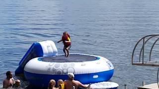 RAVE Sport O-Zone Water Bouncer With Slide.