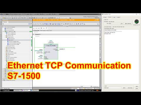 Ethernet TCP Communication between S7-1500 PLC and SocketTest - Truyền thông Ethernet TCP