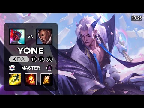 Yone Mid vs Lucian - KR Master Patch 10.25