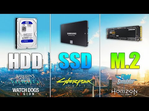 M.2 NVME vs SSD SATA vs HDD - Loading Times in Games