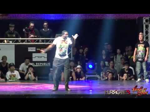 FUNKZILLA GAME WORLD FINAL 2014   Popping All Age Side Judge Solo   Popin Pete USA