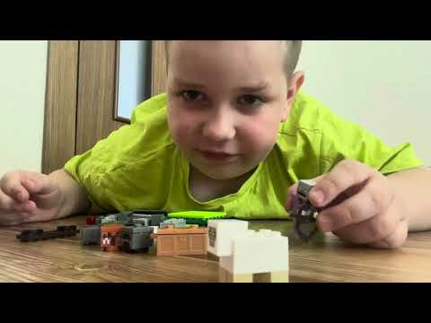 Лего майнкрафт.Стив и Алекс строят дом.1.