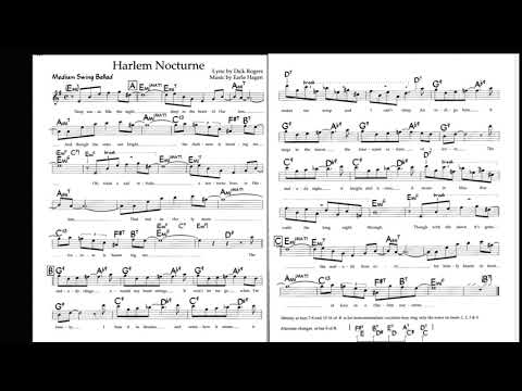 Harlem Nocturne play-along music sheet for E-flat instruments