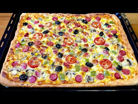 Perfect pizza dough recipe! Homemade pizza recipe!
