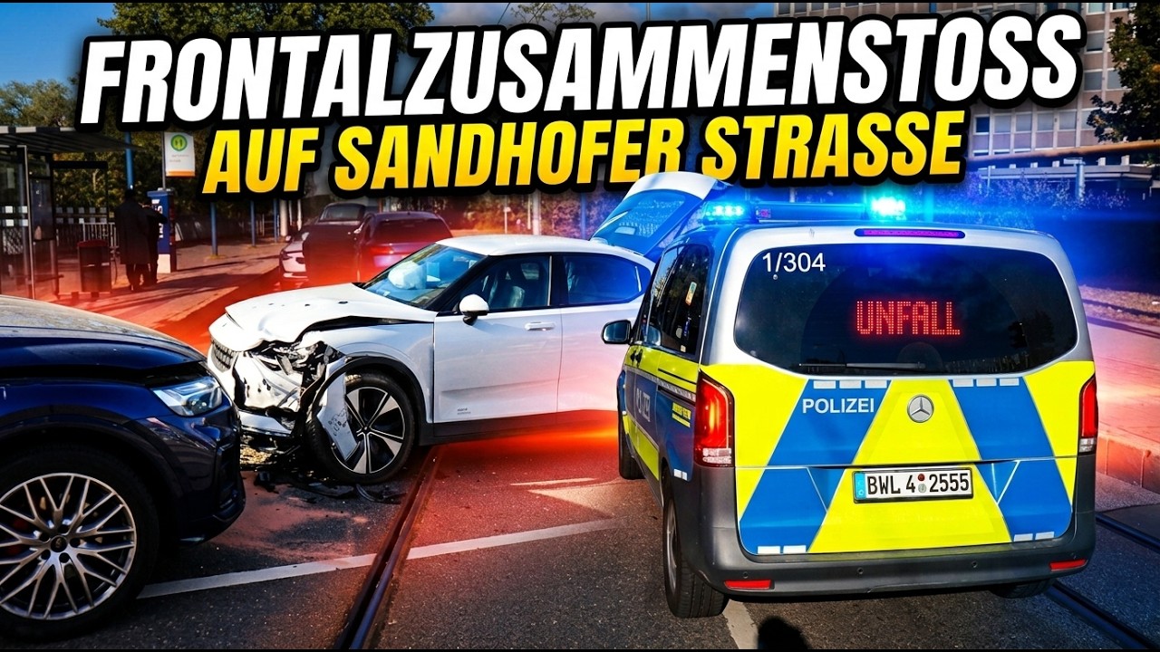 Mannheim - Audi gerät in Gegenverkehr und kracht frontal in Polestar – 2 Verletzte