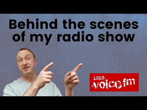 RADIO SHOW. Behind the scenes look in the studio