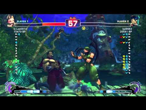 藍弟 lsy9983 [Bison] vs Q LEE0914 [Ibuki] SSF4 Japanese Online Ranked Matches - TRUE-HD