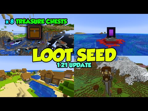 BEST OP Loot Survival/Hardcore/Speedrun Seed for Java 1.21