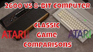 Classic Game Comparison:  2600 vs. the Atari 8 bit Computer