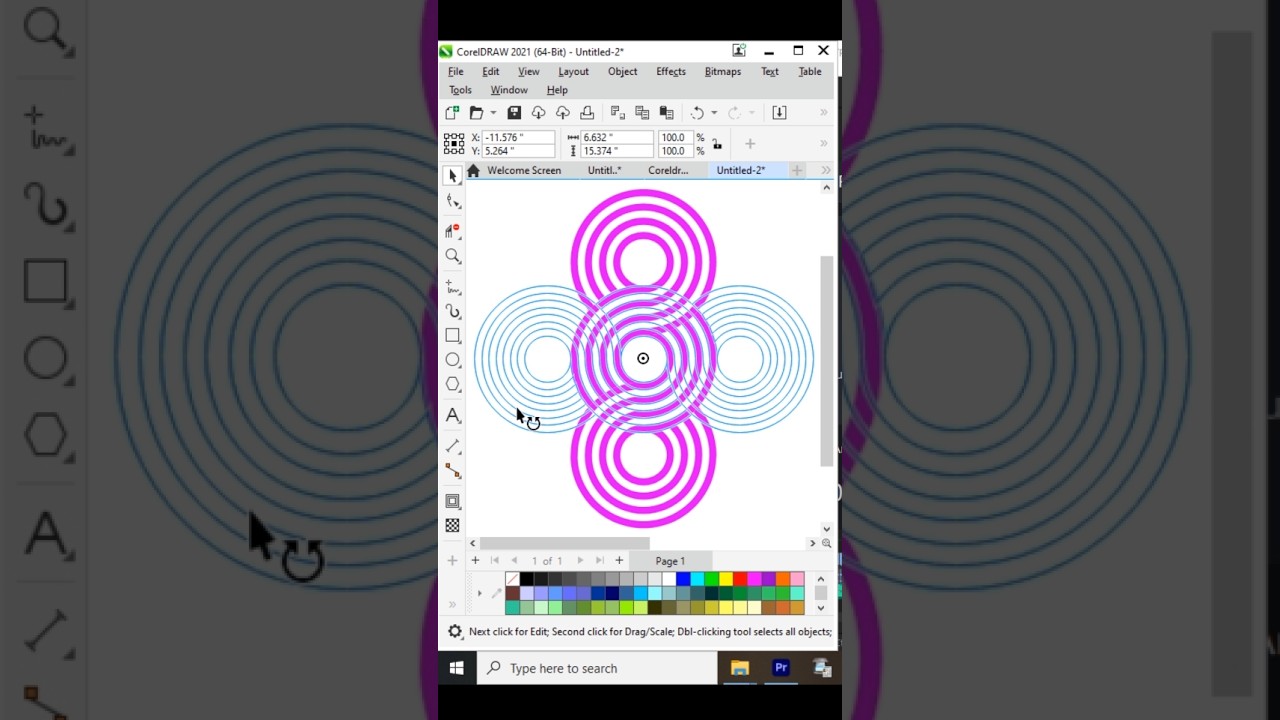 Coreldraw Shorts Video | Coreldraw 2021 | Coreldraw Tutorial | Coreldraw Logo Design #shorts