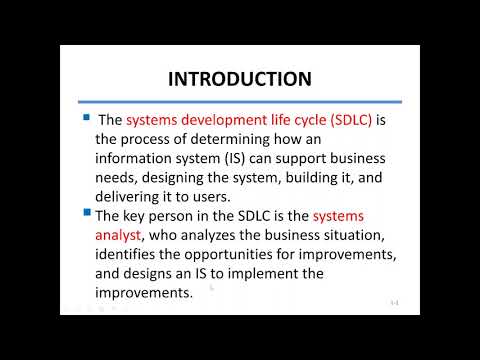 System Analysis and Design Lecture 1 Part 1