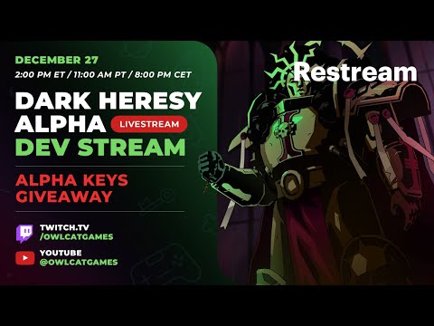 Dark Heresy Alpha Dev Stream