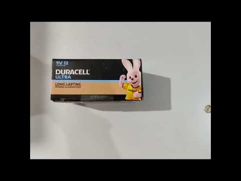 Duracell Ultra Alkaline 9v 6LR61 Battery pack of 12 (12 pcs)