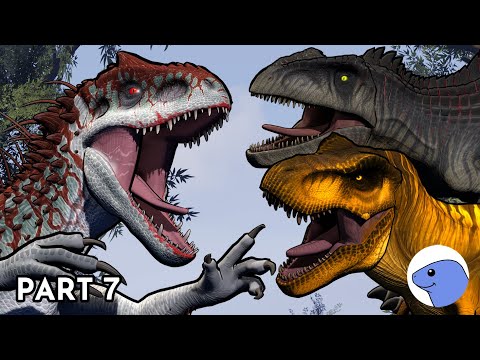 Indominus Rex vs T.Rex and Giganotosaurus | Animation (Part 7)
