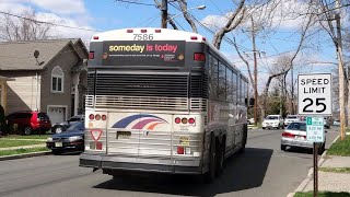 NJT MCI D4000 #7586 on the 166 to Cresskill (Inside) in HD
