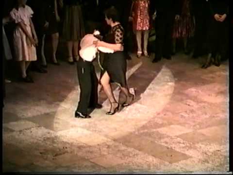  Esther Pugliese  and  Pablo Javier Pugliese  are  dancing  to  the  vals  "  Desde el Alma  "