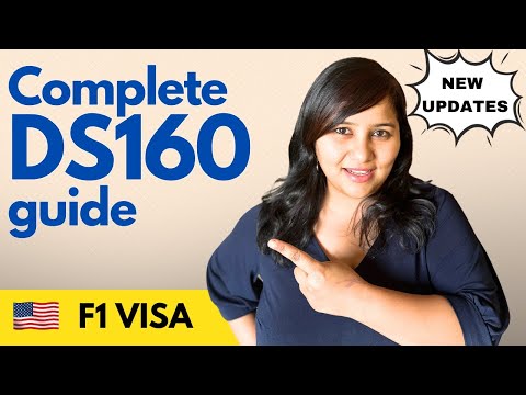 How do I start, update, and fix errors in my DS-160 form for the F1 visa?
