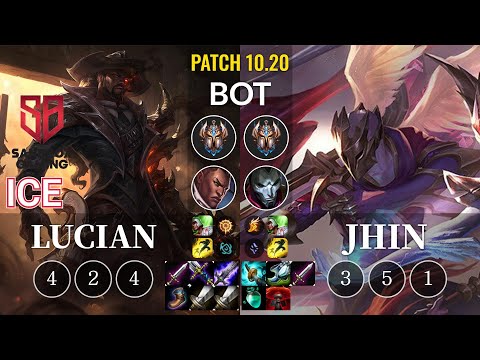 SB Ice Lucian vs Jhin Bot - KR Patch 10.20
