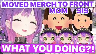 Towa's Mama & Sis Rearranged Towa's Merch At Hololive Shop (Tokoyami Towa / Hololive) [Eng Subs]