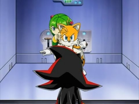 Sonic X Comparison: Tails Traps Shadow Before Sending Him To Space (Japanese VS English)