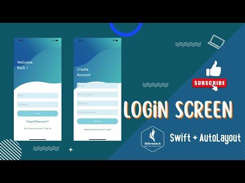 iOS : Responsive Login/Sign-up Screen with Xcode 13 Storyboard