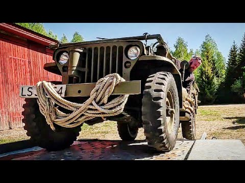 Offroad Driving In The Forest, With Our Old Willys Jeeps...And Fixing a Puncture In Field.