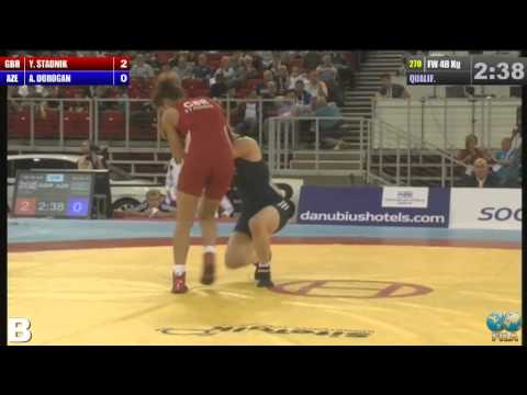 FW 48kg Yana Stadnik GBR - Anjela Dorogan AZE