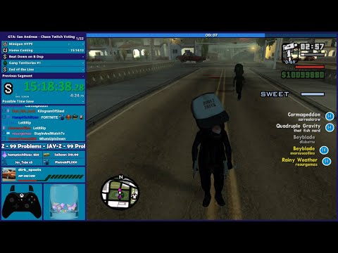 GTA San Andreas Chaos Mod Chat Voting Part 6 - Hugo_One Twitch Stream - 12/1/2020