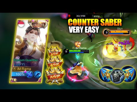 LUO YI AGGRESSIVE !! Cara Hindari Combo 1 Hit Skill Saber