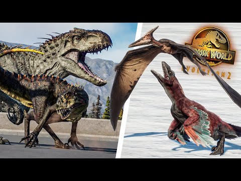 SOME OF THE BEST ANIMATIONS!! FIGHTS, KILLS, MODS, INTERACTINGS! - Jurassic World Evolution 2