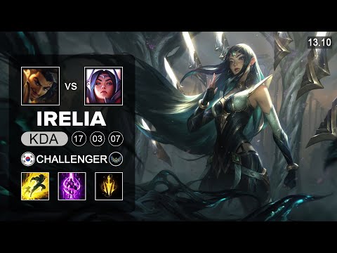 Irelia vs Akshan Mid - KR Grandmaster - Patch 13.10 Season 13