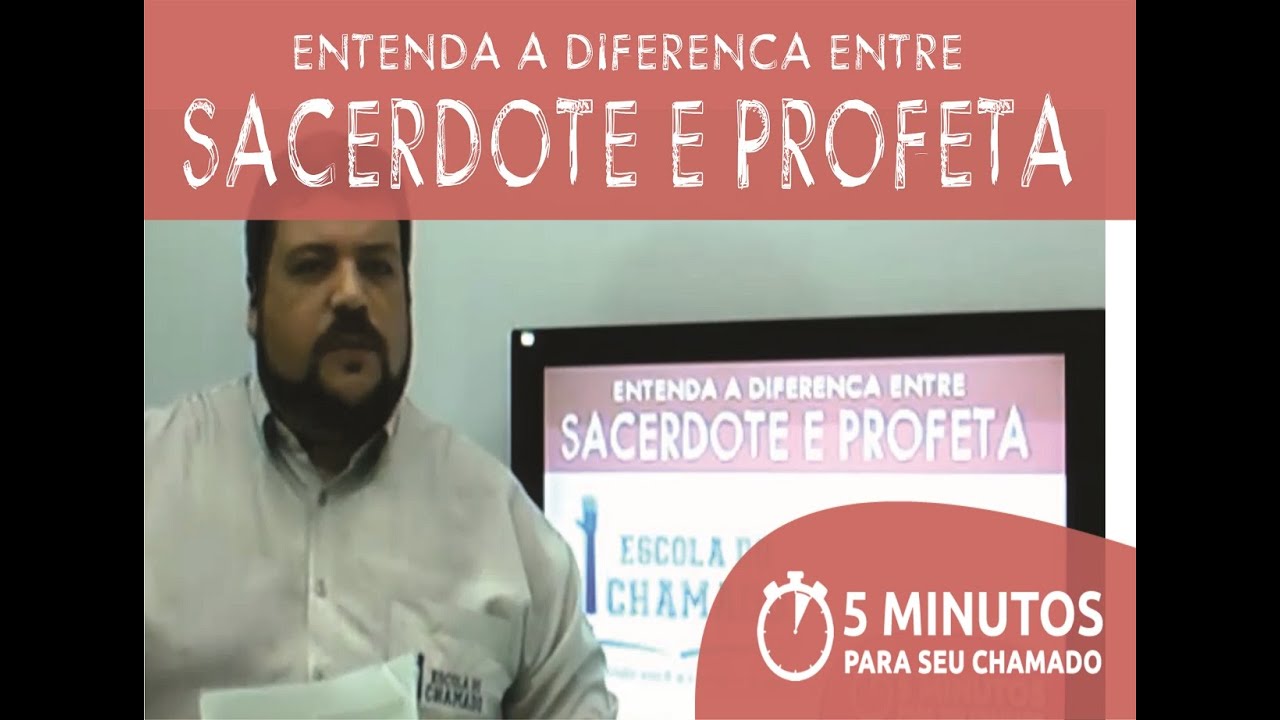 Diferença Entre Sacerdote e Profeta - Ensinos Bíblicos - Aula 7 - Prof. Robert Amorim