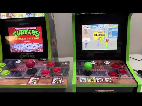 Arcade1up TMNT countercade unboxing & compare with two players