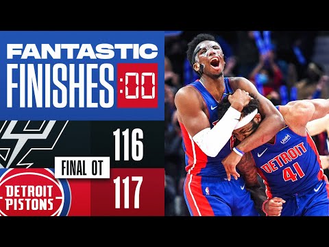 Final 2:33 WILD OT ENDING  Pistons vs Spurs 🔥🔥