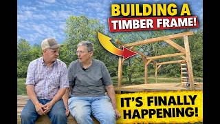 We Built This in ONE Day! - Timber Frame Raising Day